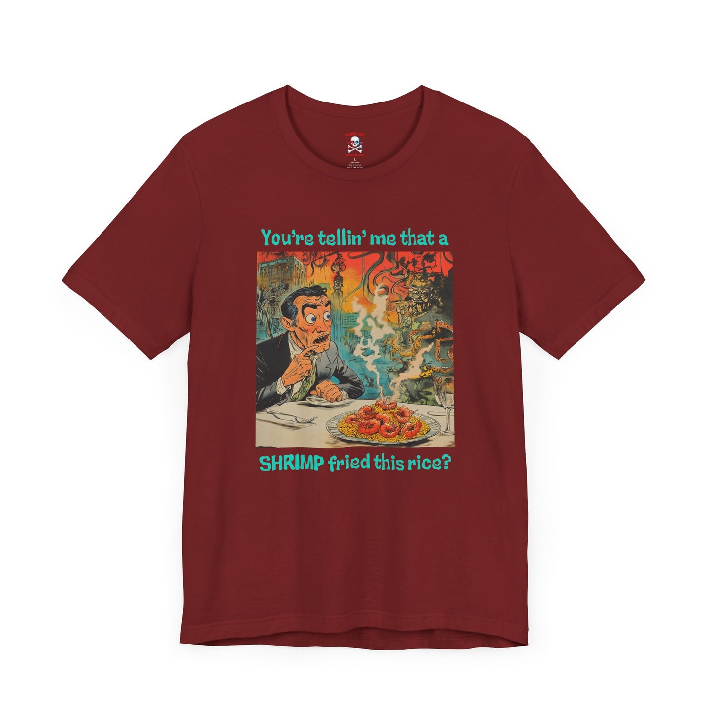 Camiseta unisex de arroz frito con camarones
