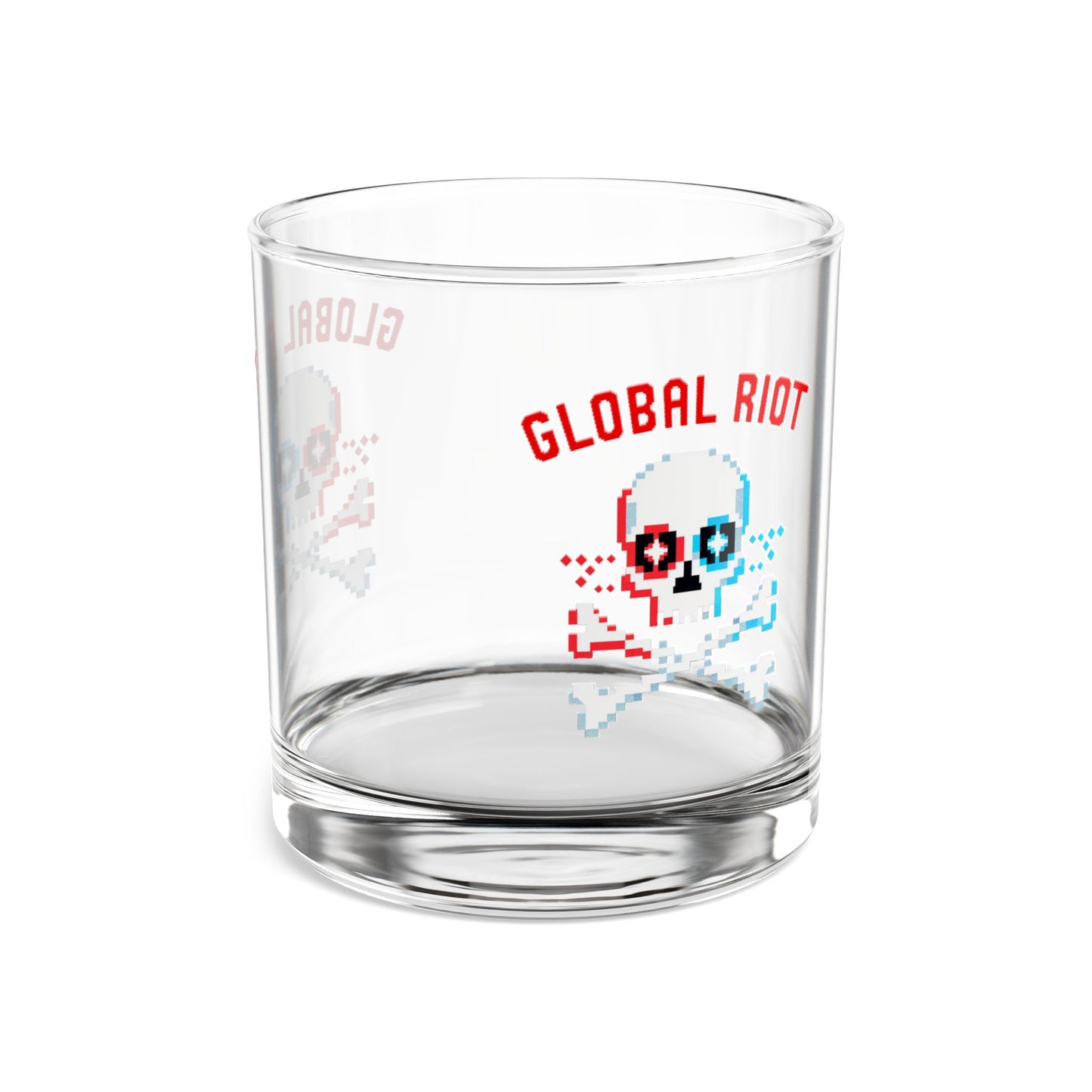 Vaso de cerveza Pixel Skull de 10 oz de Global Riot