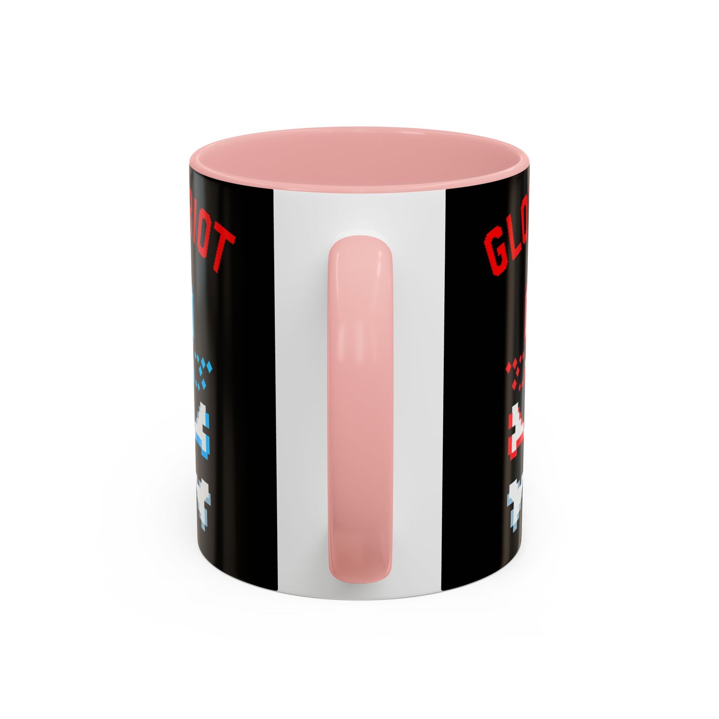 Taza de café con calavera pixelada de Global Riot (325 ml y 433 ml)