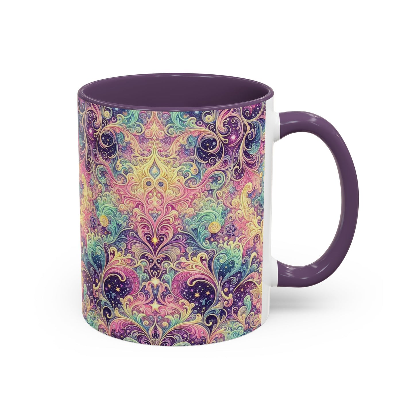Taza de café con psicodelia pastel (325 y 430 ml)