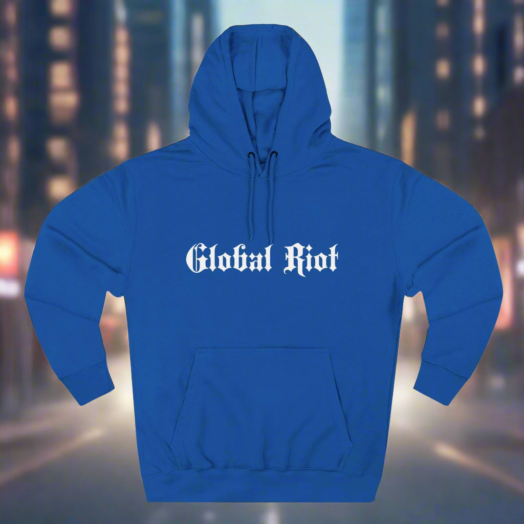 Global Riot Unisex Three-Panel Fleece Hoodie