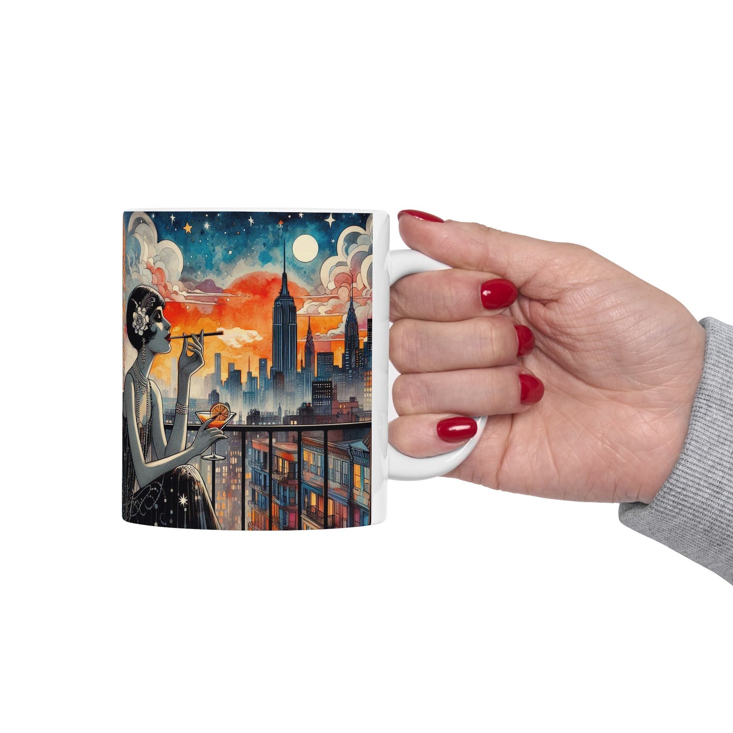 Fire Escapism Ceramic Mug, (11oz, 15oz)