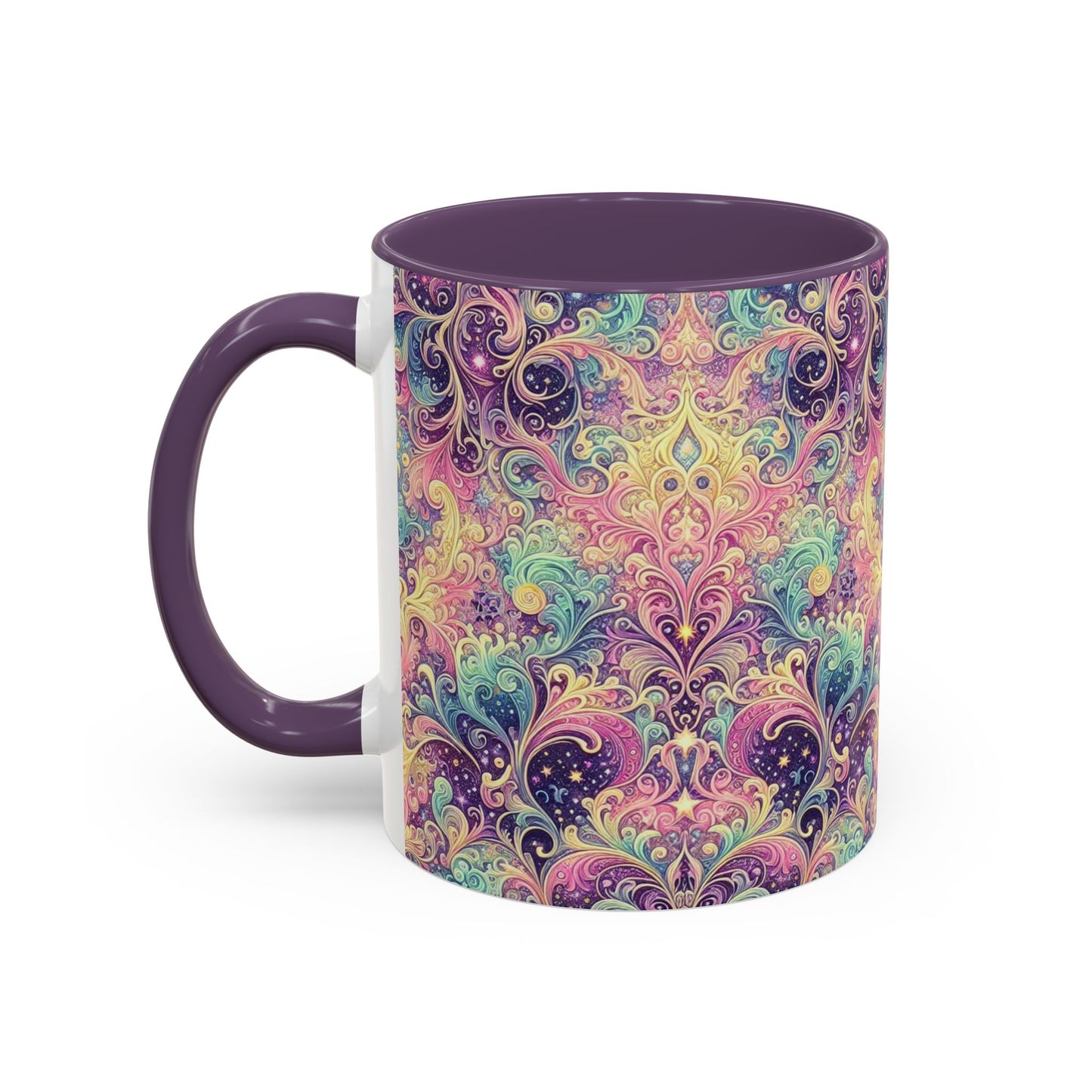Taza de café con psicodelia pastel (325 y 430 ml)