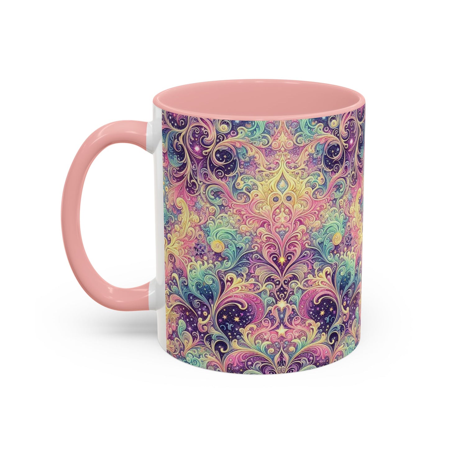 Taza de café con psicodelia pastel (325 y 430 ml)