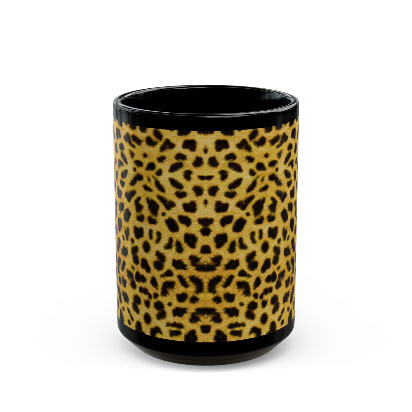 Taza con estampado de guepardo