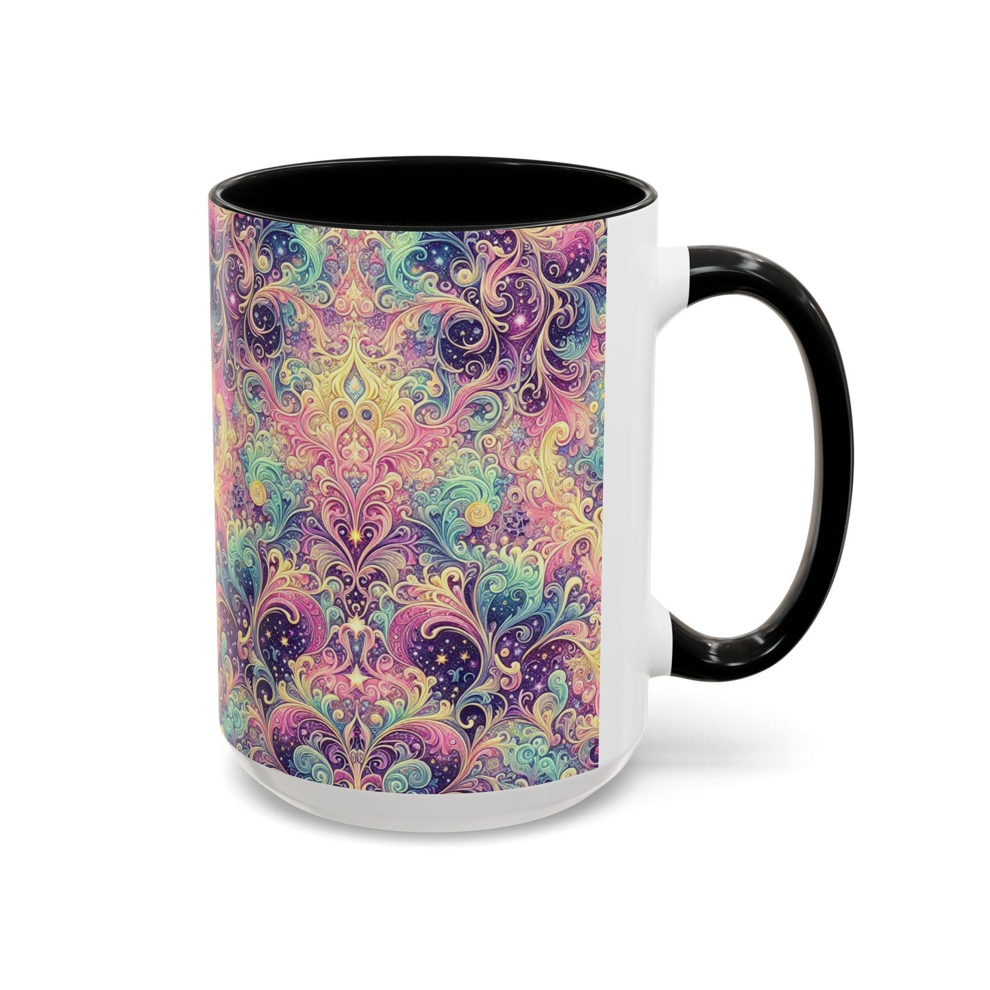 Taza de café con psicodelia pastel (325 y 430 ml)