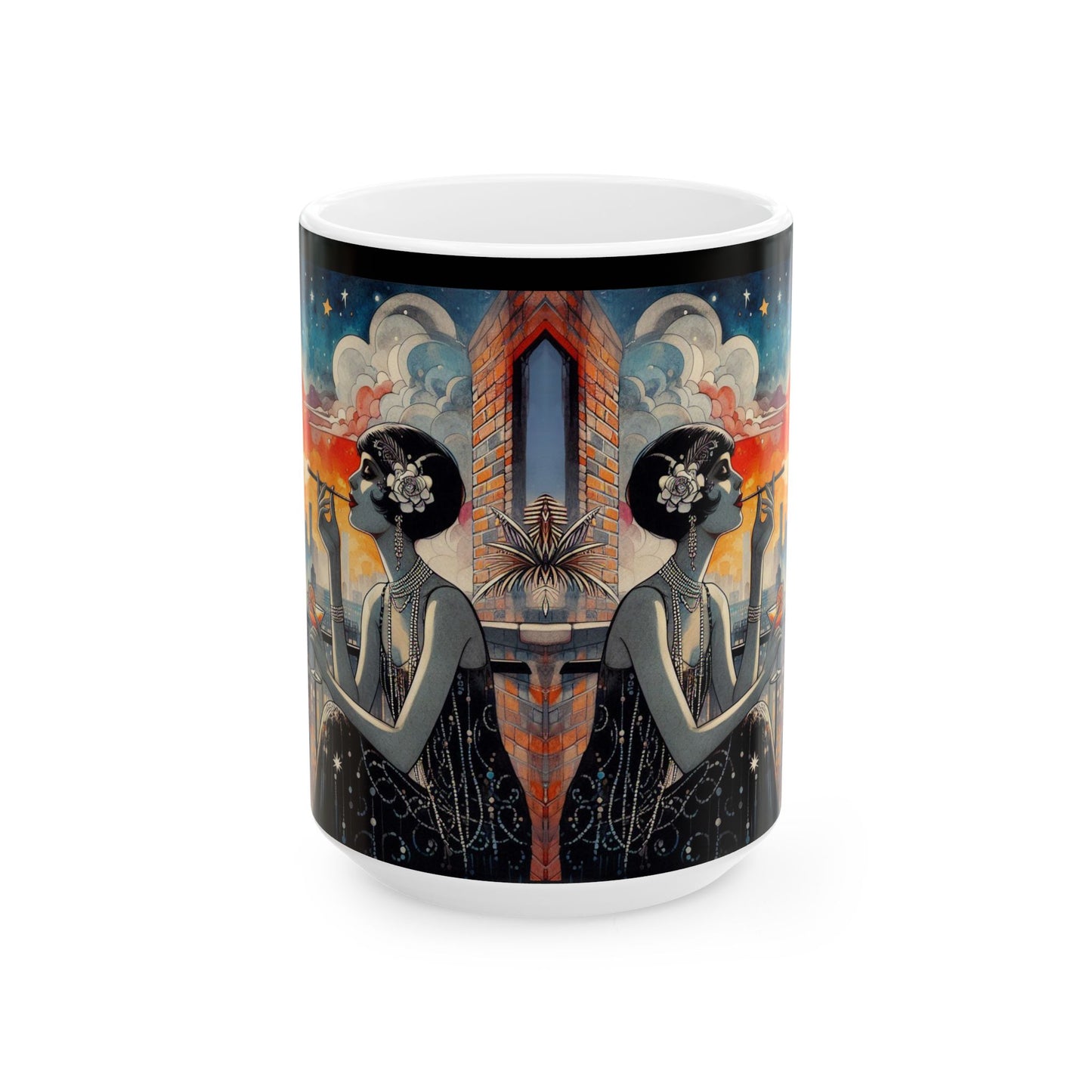 Fire Escapism Ceramic Mug, (11oz, 15oz)
