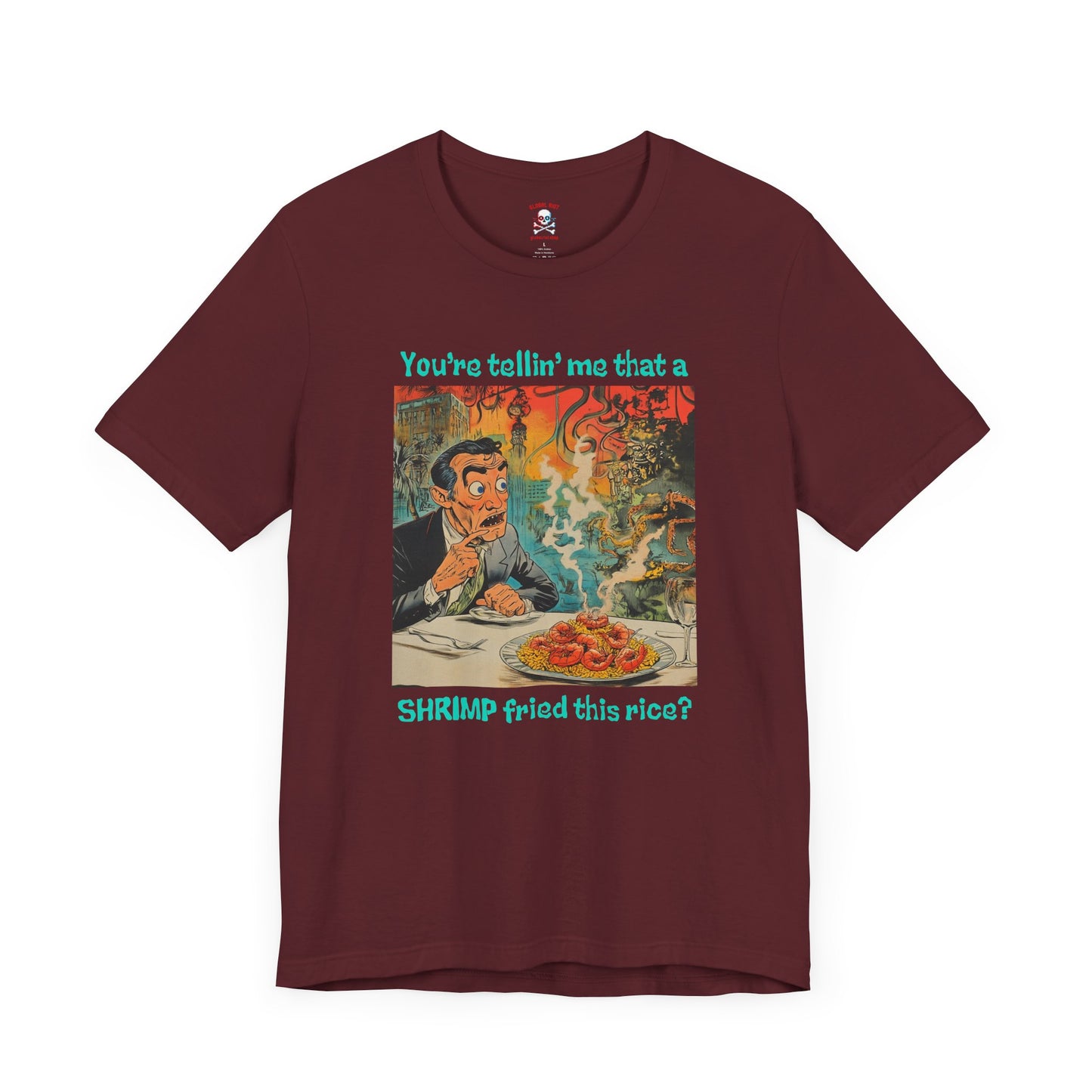 Camiseta unisex de arroz frito con camarones