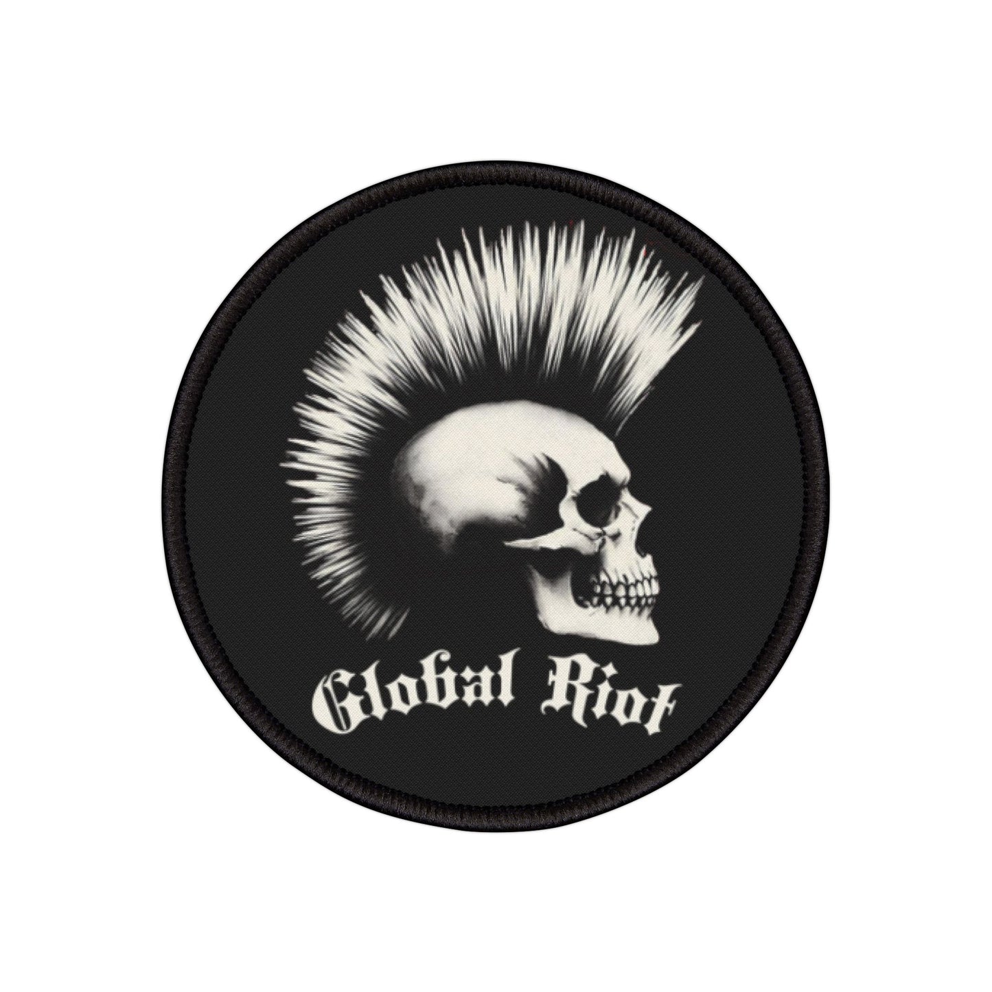 Parches termoadhesivos de calaveras de Global Riot Punk