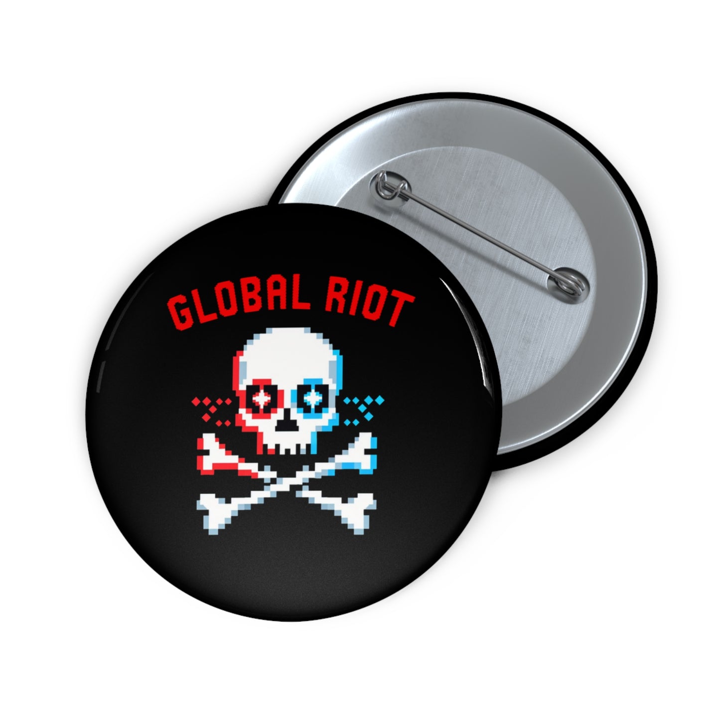 Pin's Pixel Skull de Global Riot