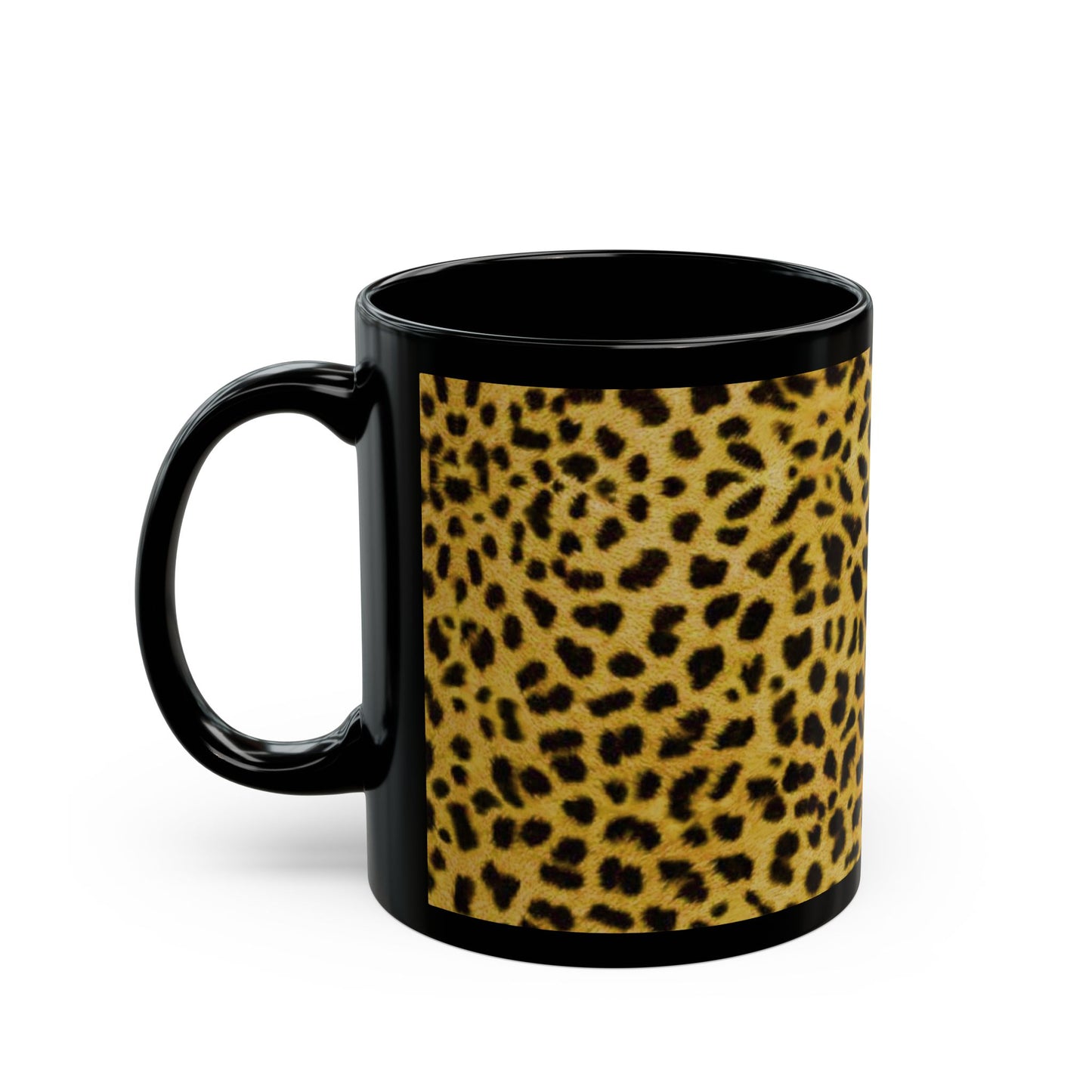 Taza con estampado de guepardo