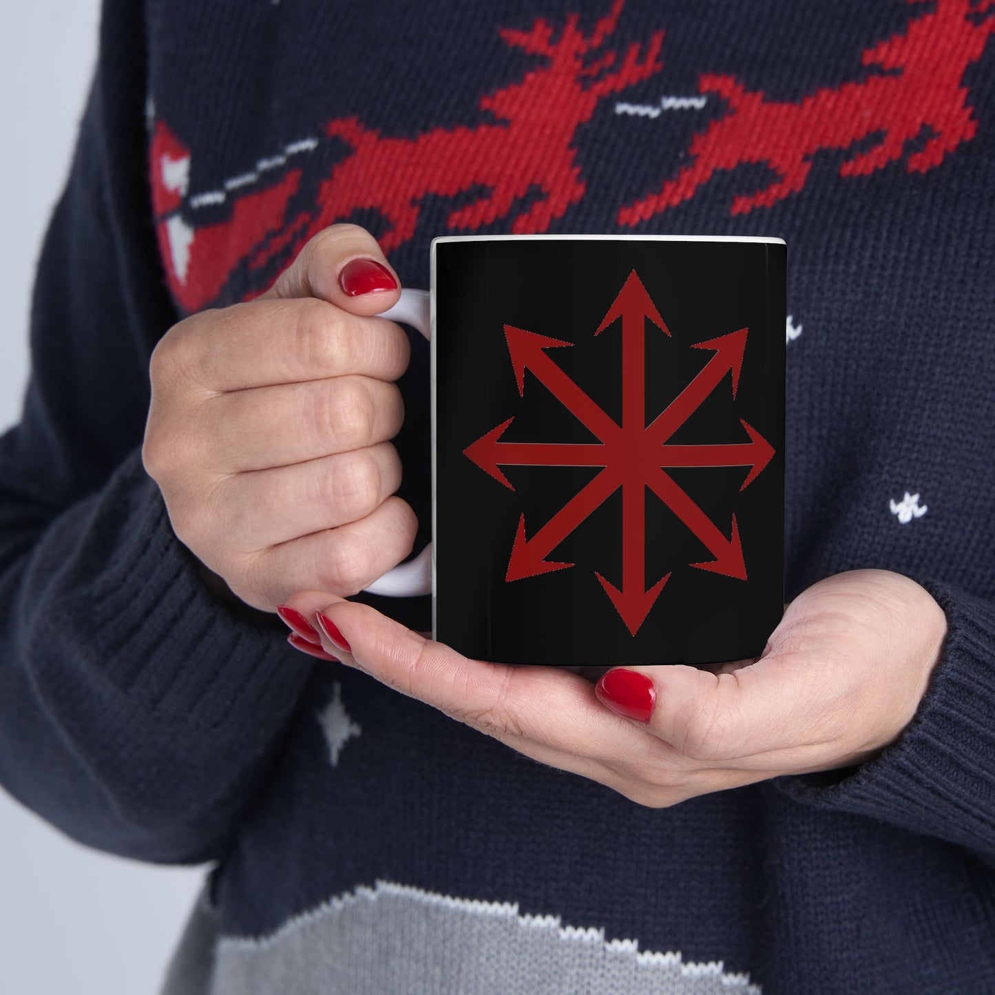 Chaos Symbol Ceramic Coffee Mug – 11oz & 15oz