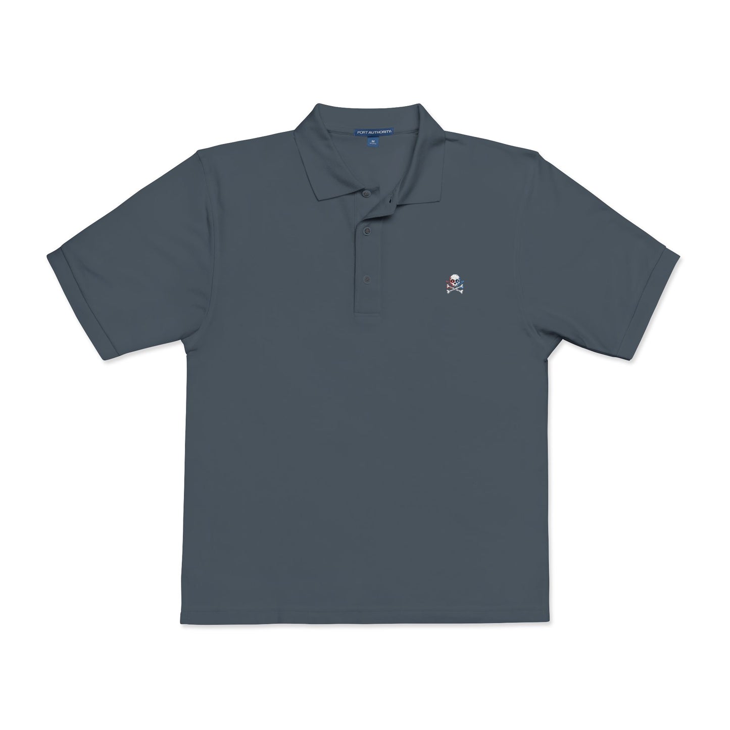 Global Riot Pixel Skull Unisex Polo Shirt