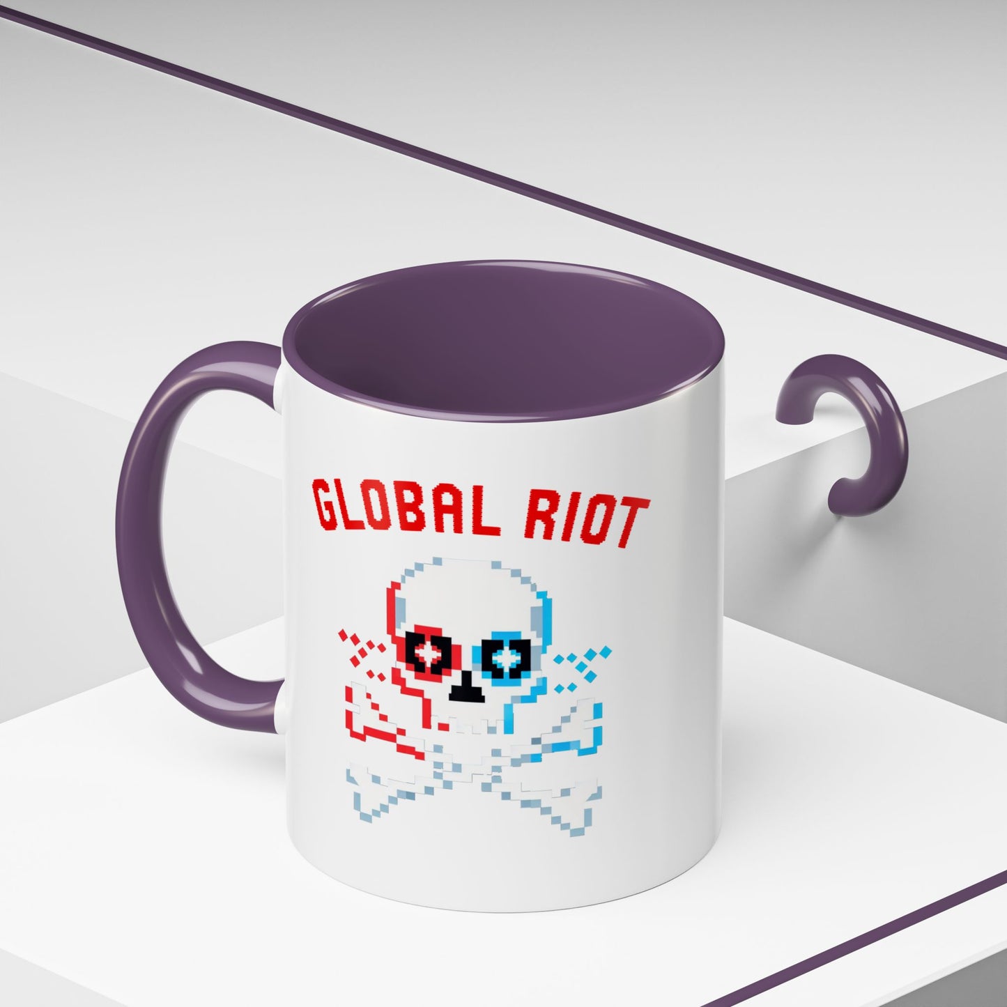 Taza de café con acento de Global Riot (325 ml y 433 ml)