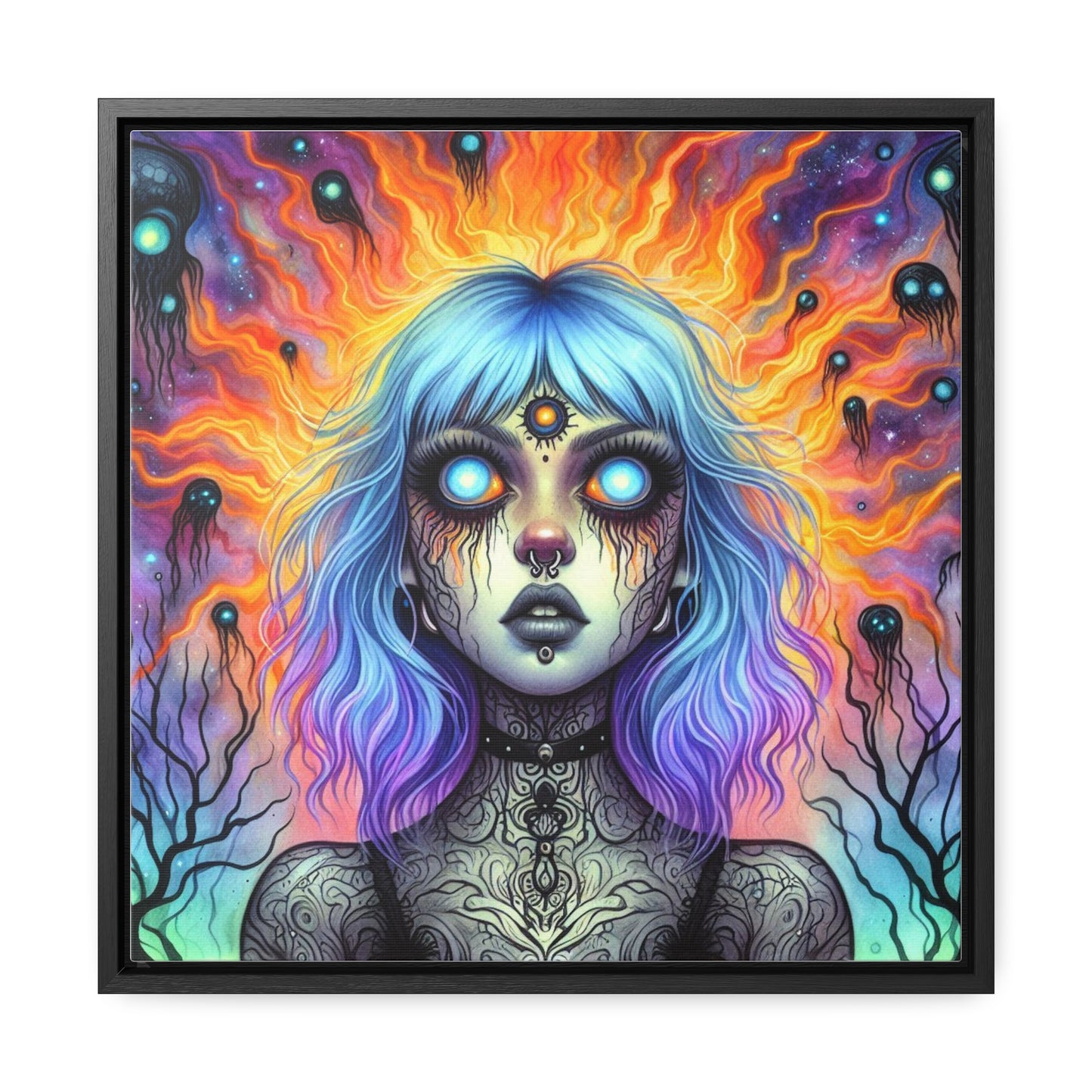 Belleza trascendental, lienzo de galería, enmarcado