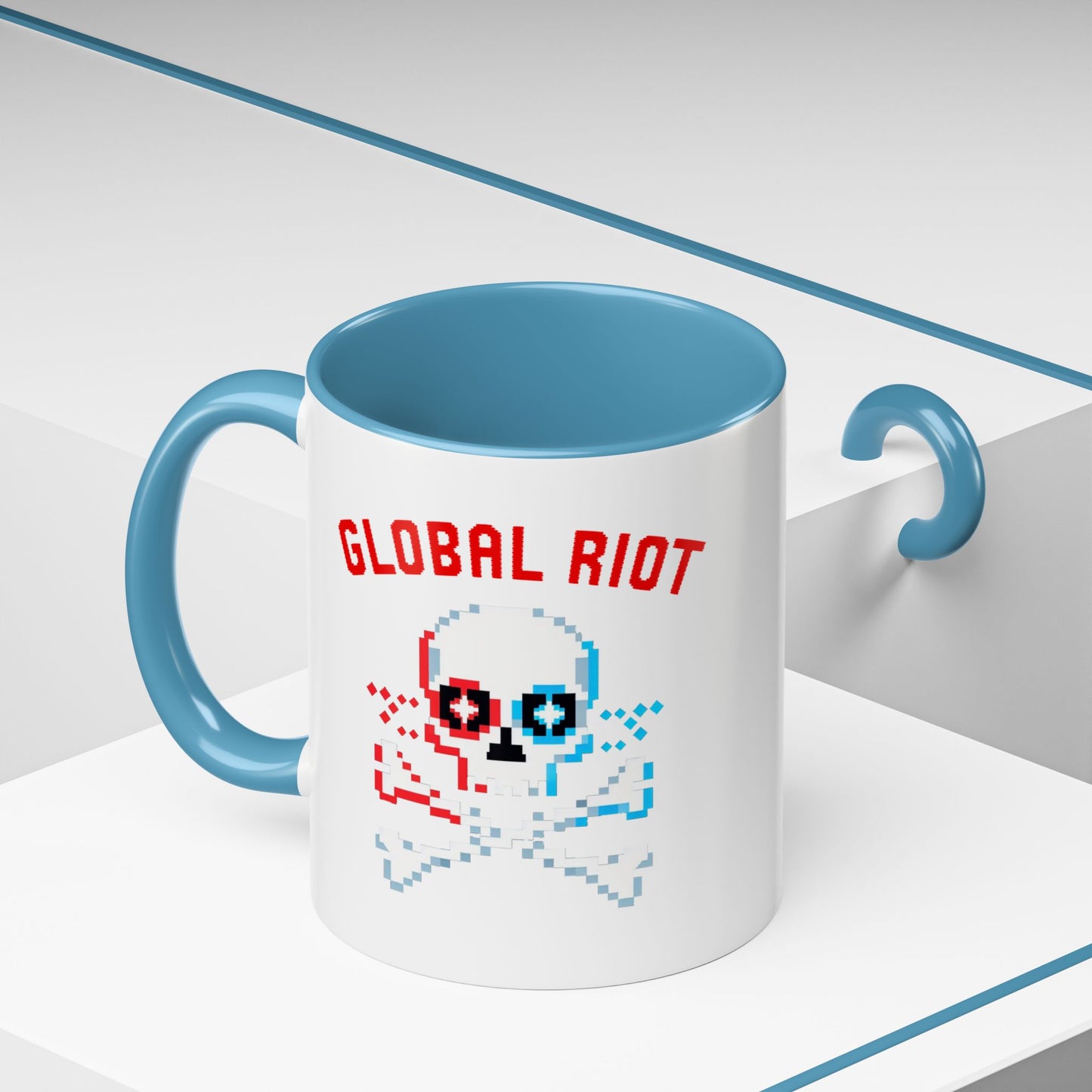 Taza de café con acento de Global Riot (325 ml y 433 ml)