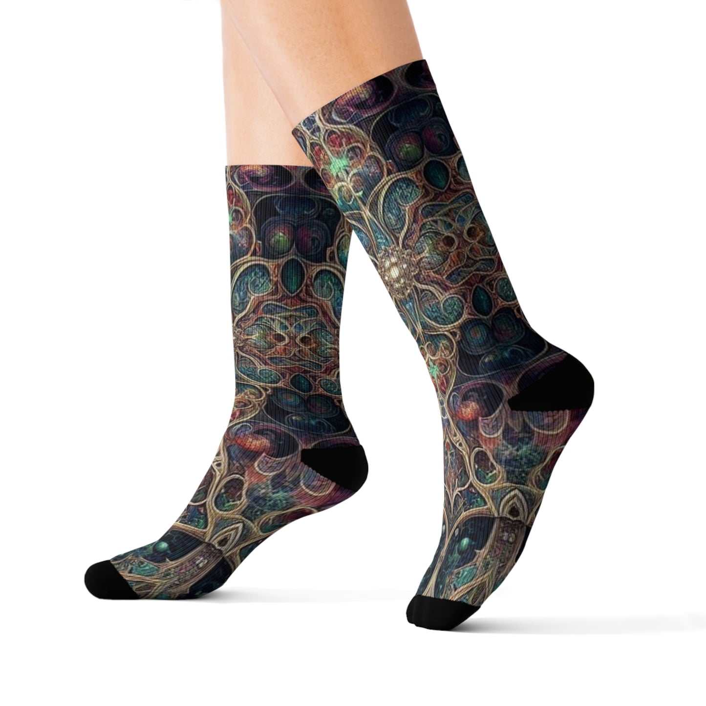 Calcetines de elfo dorados