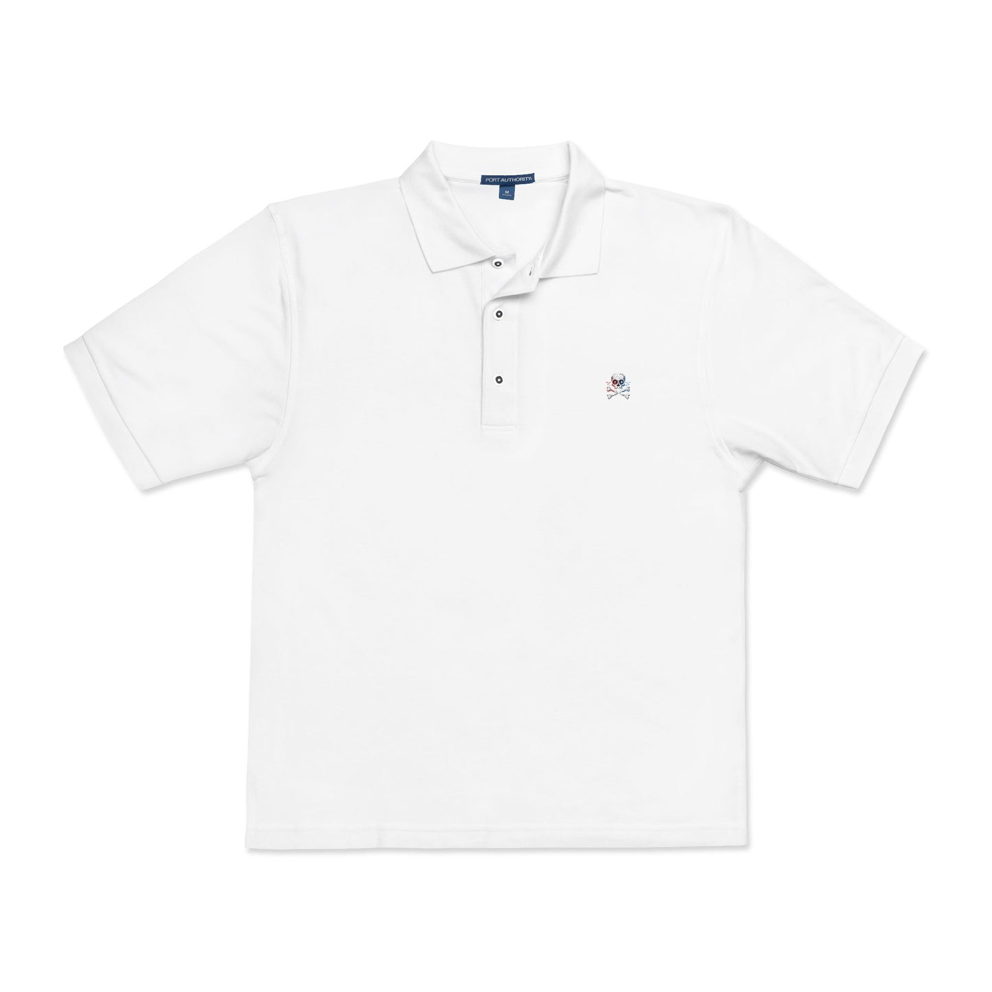 Global Riot Pixel Skull Unisex Polo Shirt