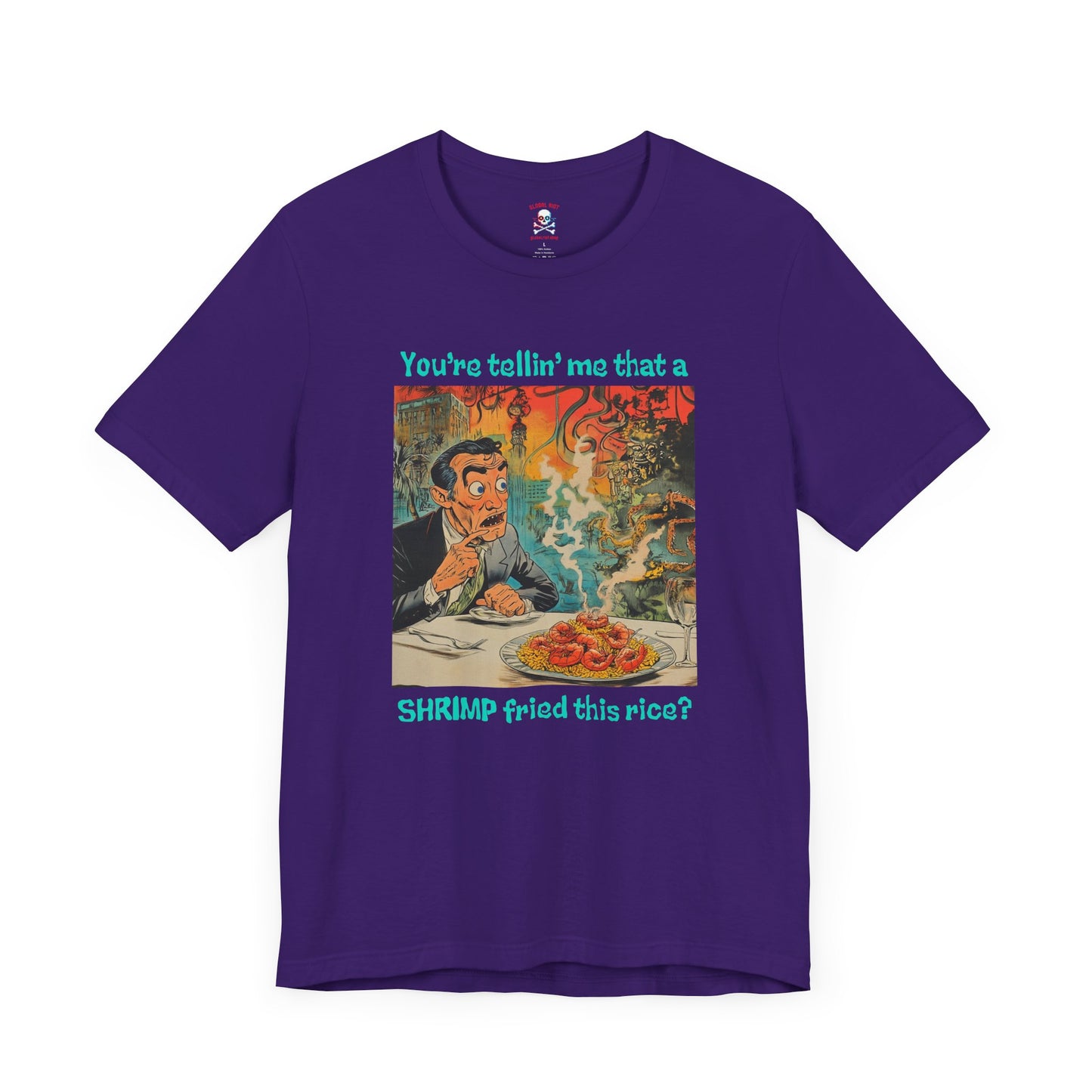 Camiseta unisex de arroz frito con camarones