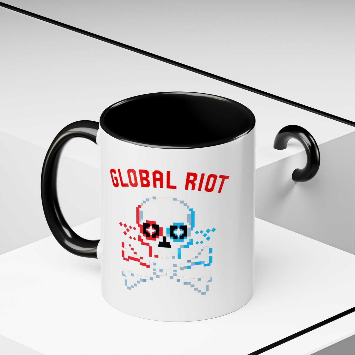 Taza de café con acento de Global Riot (325 ml y 433 ml)