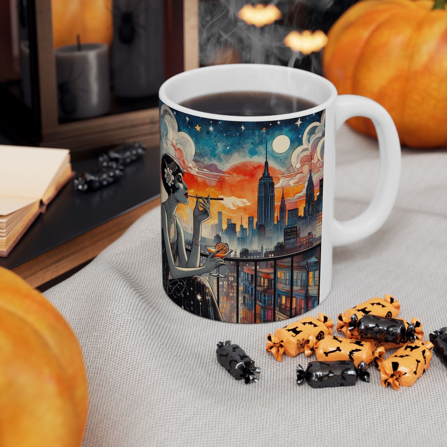 Fire Escapism Ceramic Mug, (11oz, 15oz)