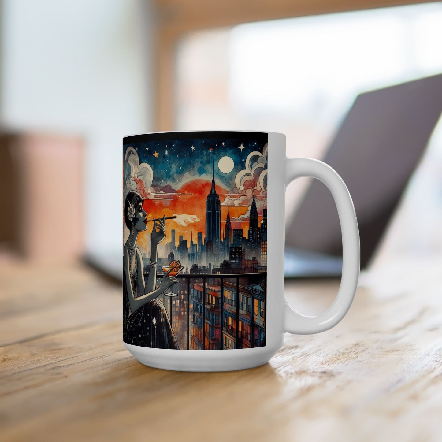 Fire Escapism Ceramic Mug, (11oz, 15oz)