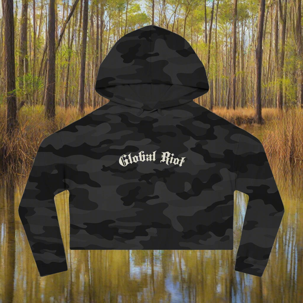 Sudadera corta con capucha para mujer de Global Riot