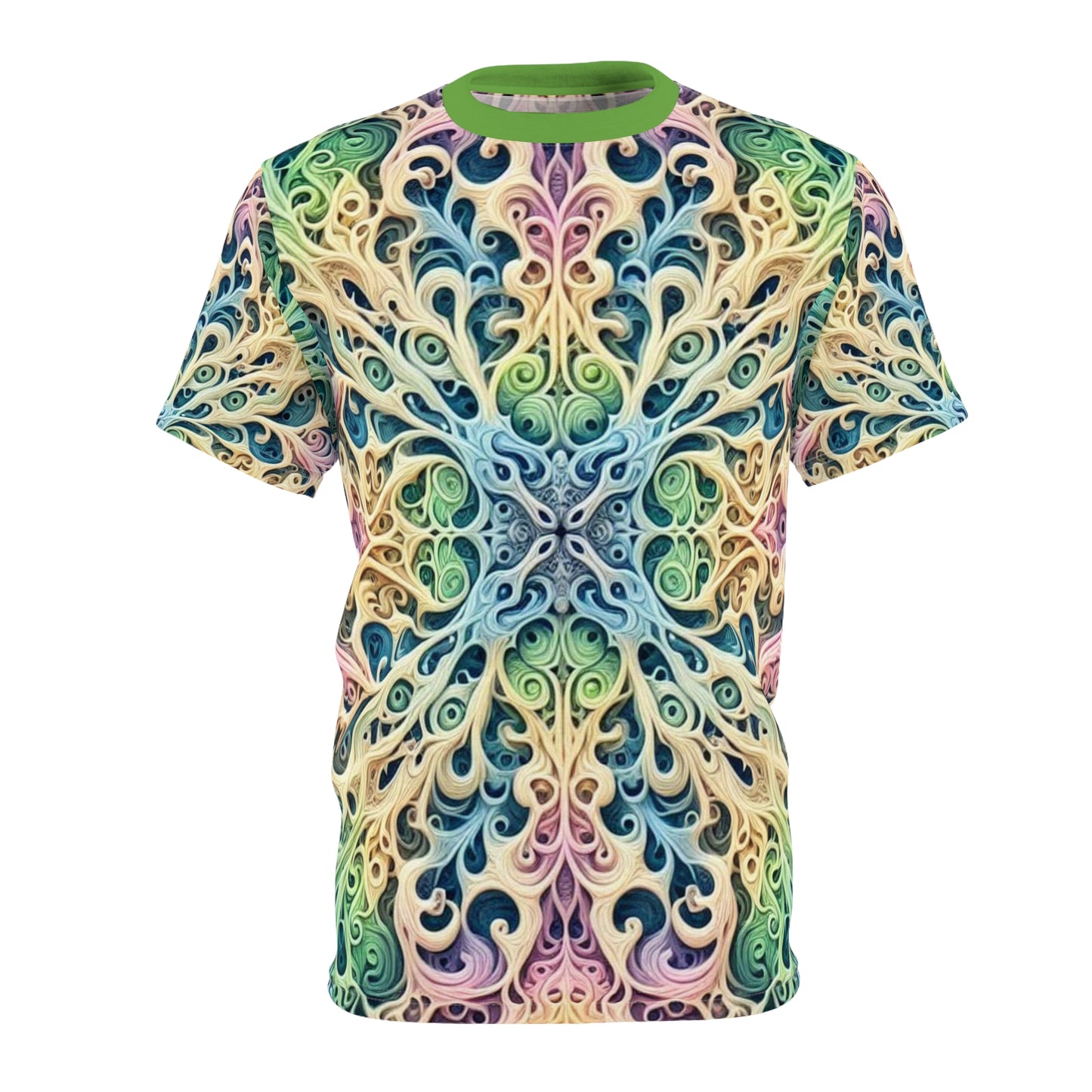 Psychedelic Pastel Elf Unisex Cut & Sew Tee (AOP)