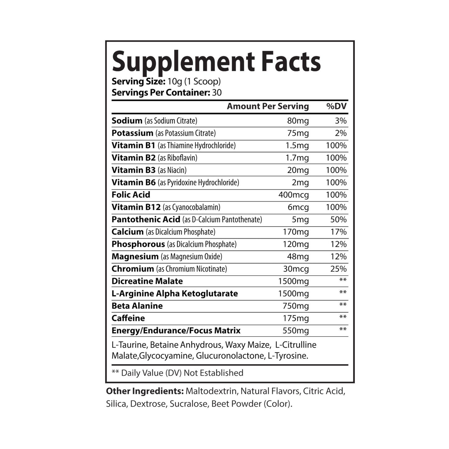 Suplemento preentrenamiento Global Riot, Sandía (300 g, 10,58 oz)