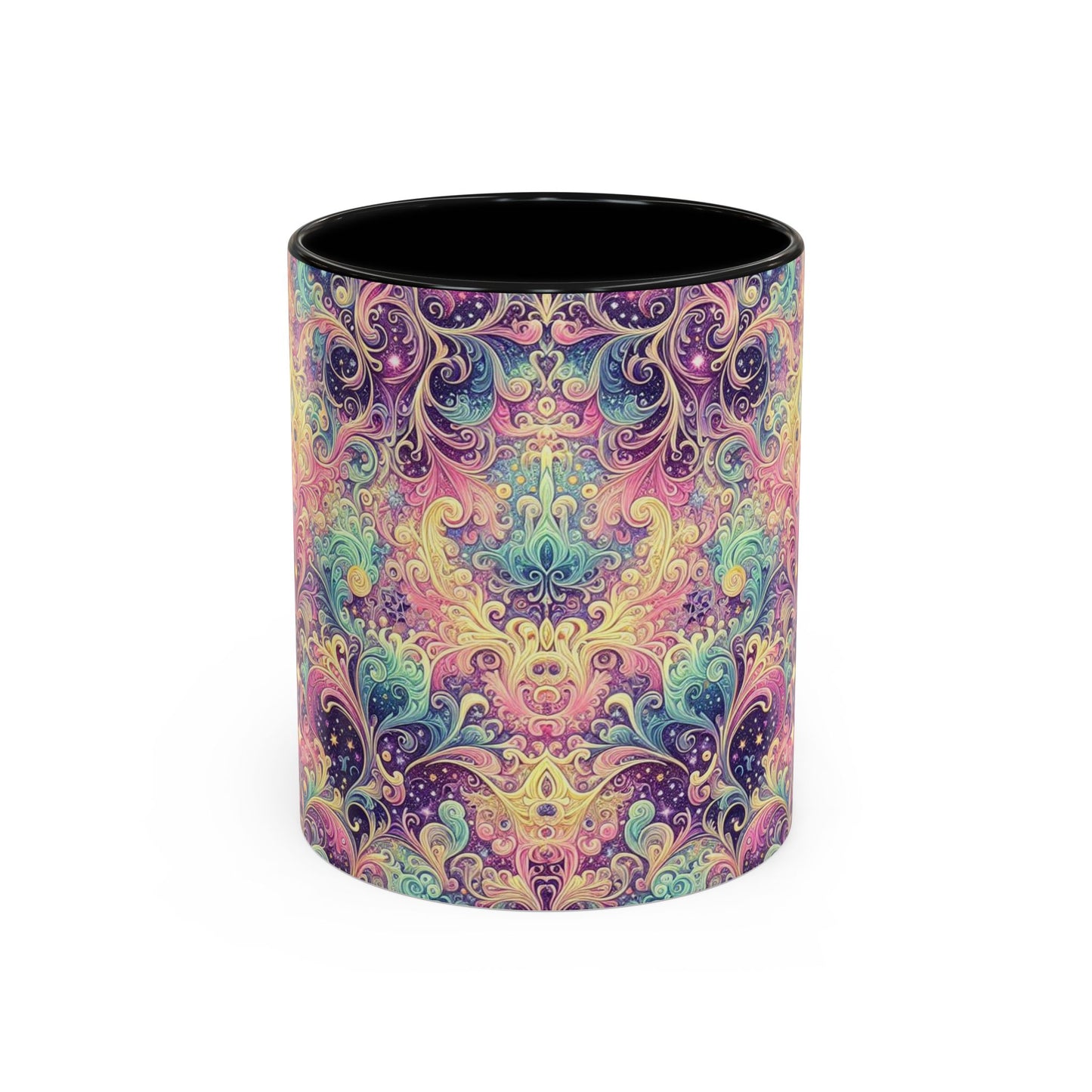 Taza de café con psicodelia pastel (325 y 430 ml)