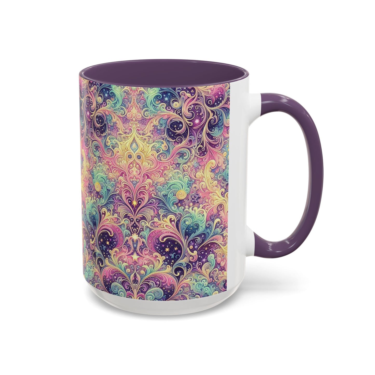 Taza de café con psicodelia pastel (325 y 430 ml)