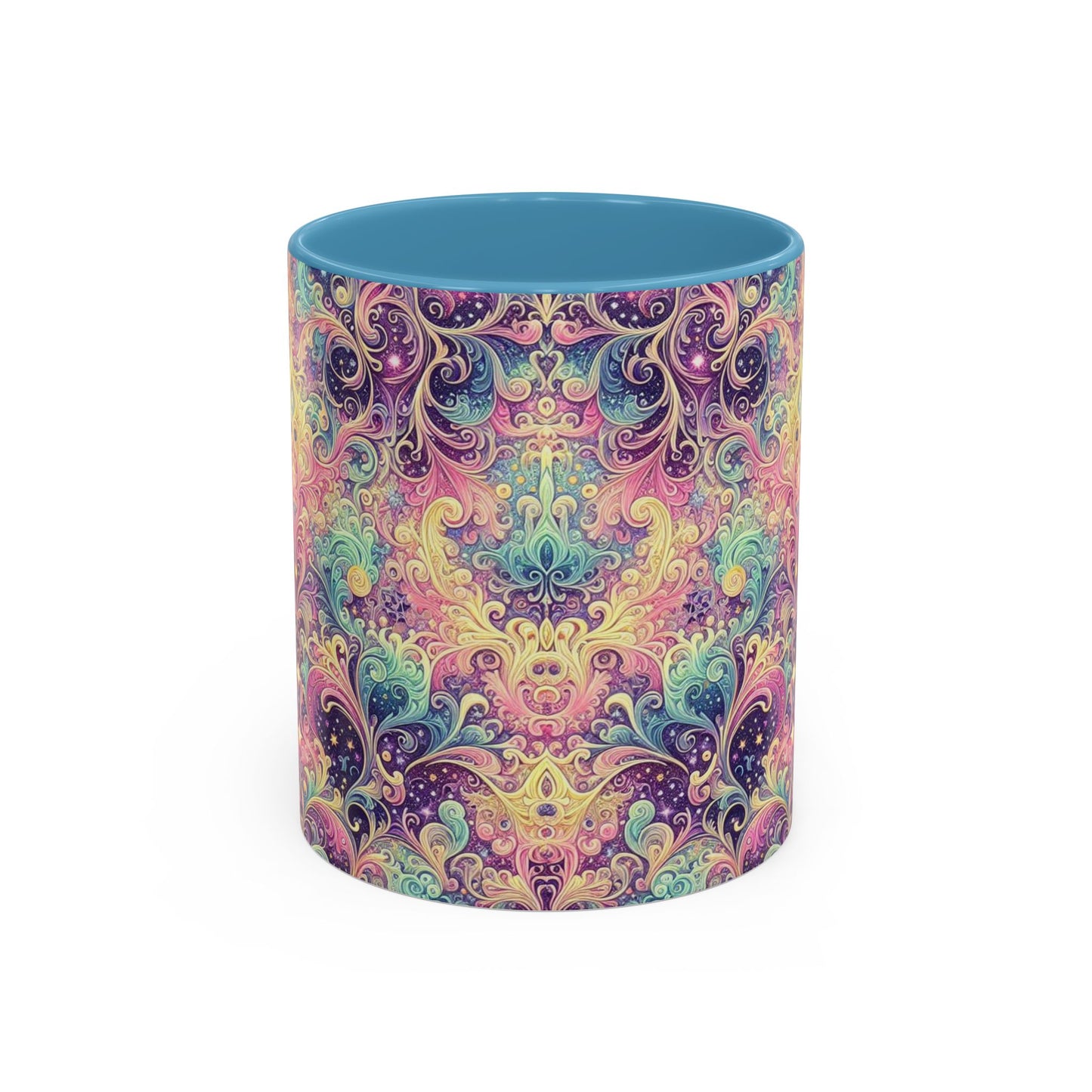 Taza de café con psicodelia pastel (325 y 430 ml)
