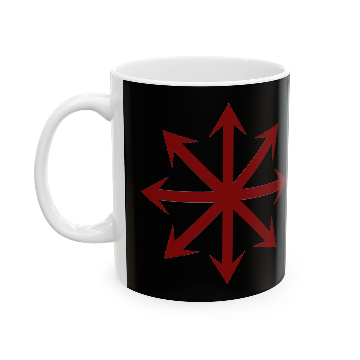 Chaos Symbol Ceramic Coffee Mug – 11oz & 15oz