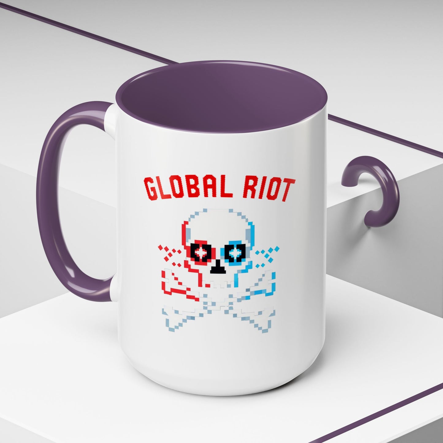 Taza de café con acento de Global Riot (325 ml y 433 ml)