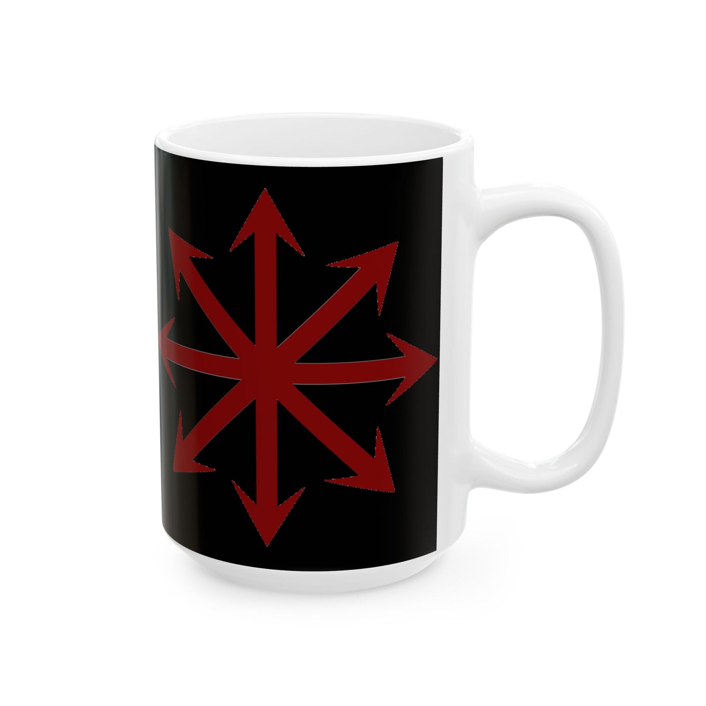 Chaos Symbol Ceramic Coffee Mug – 11oz & 15oz