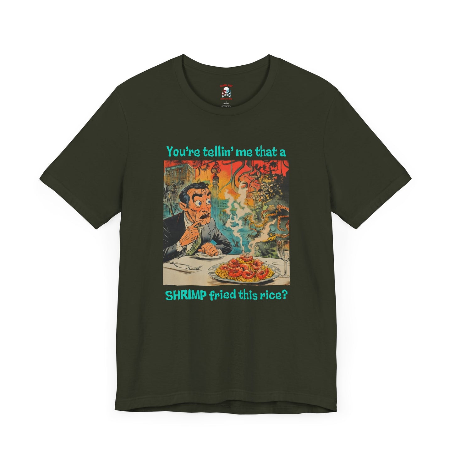 Camiseta unisex de arroz frito con camarones