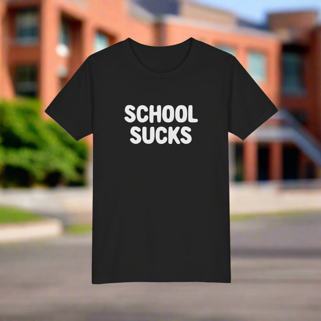 Camiseta "La escuela apesta" para niños