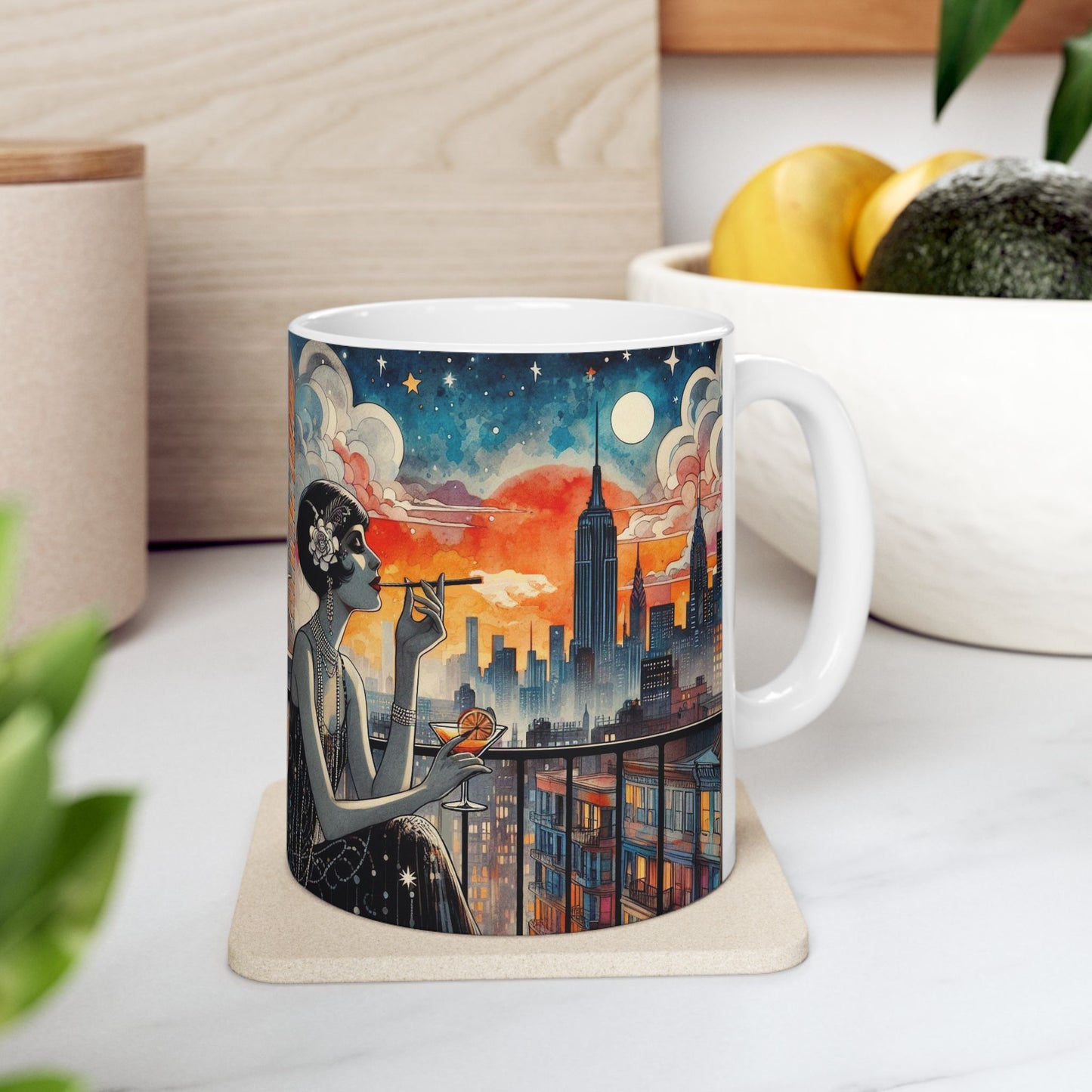 Fire Escapism Ceramic Mug, (11oz, 15oz)