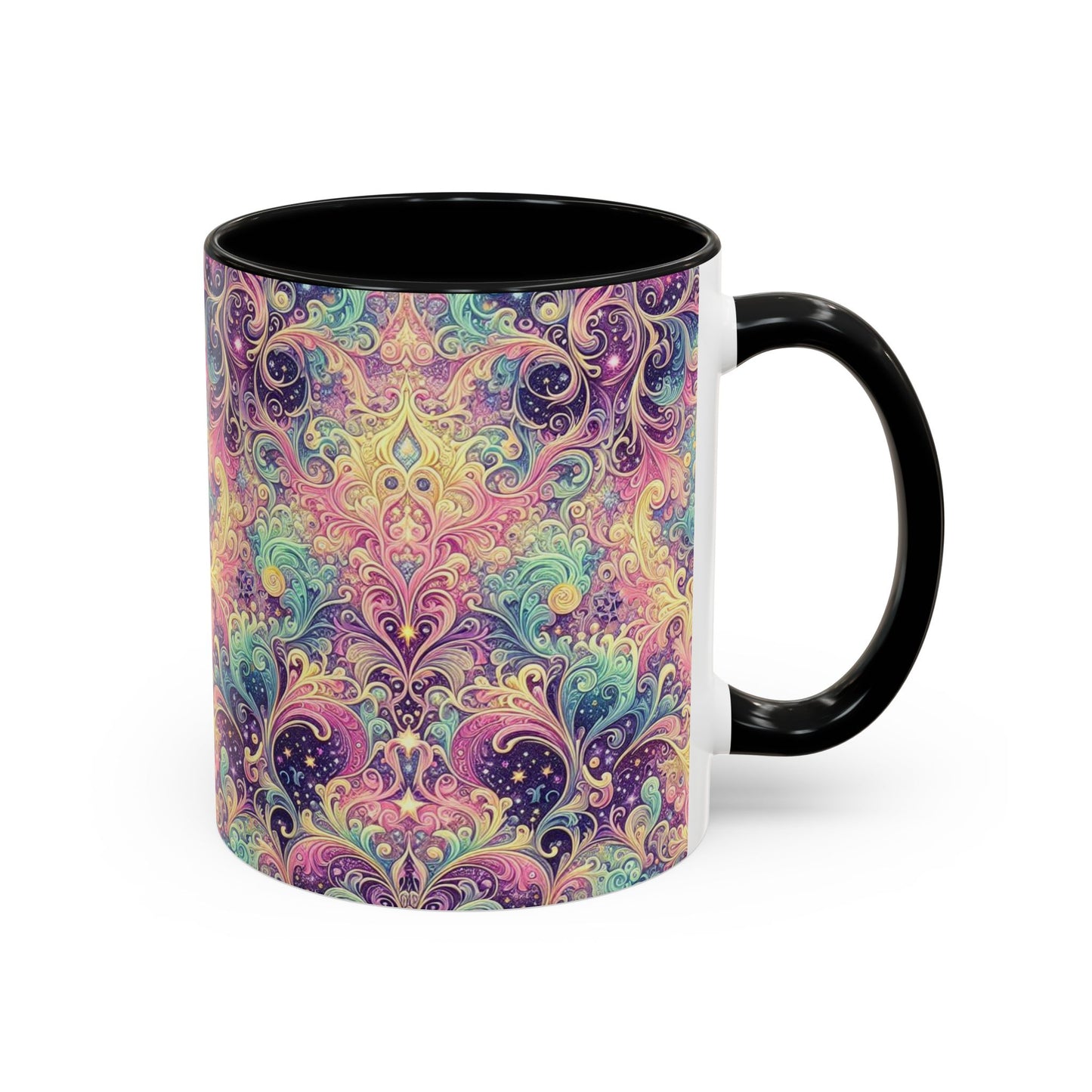 Taza de café con psicodelia pastel (325 y 430 ml)