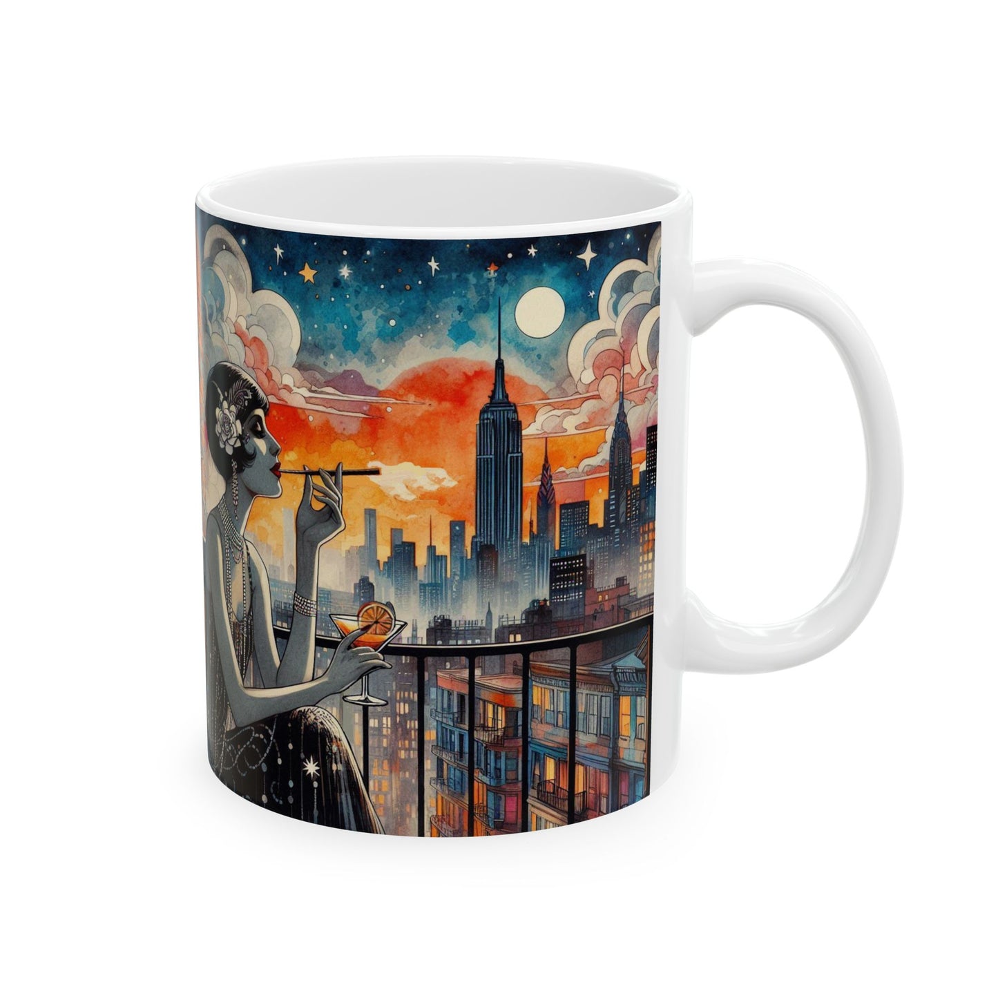 Fire Escapism Ceramic Mug, (11oz, 15oz)