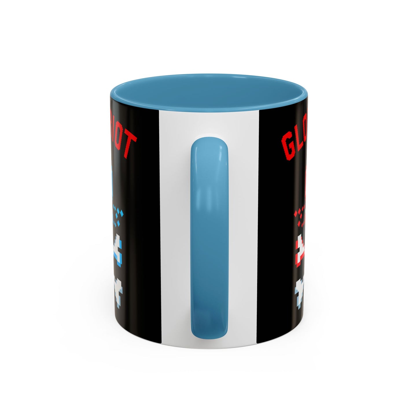 Taza de café con calavera pixelada de Global Riot (325 ml y 433 ml)