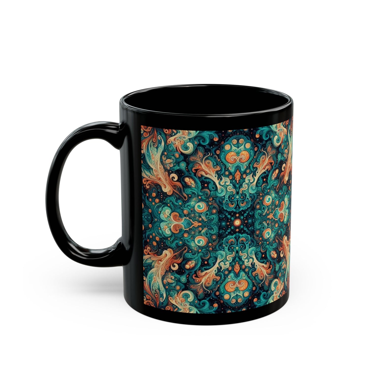 Taza con estampado de jungla esmeralda (325 ml y 430 ml)