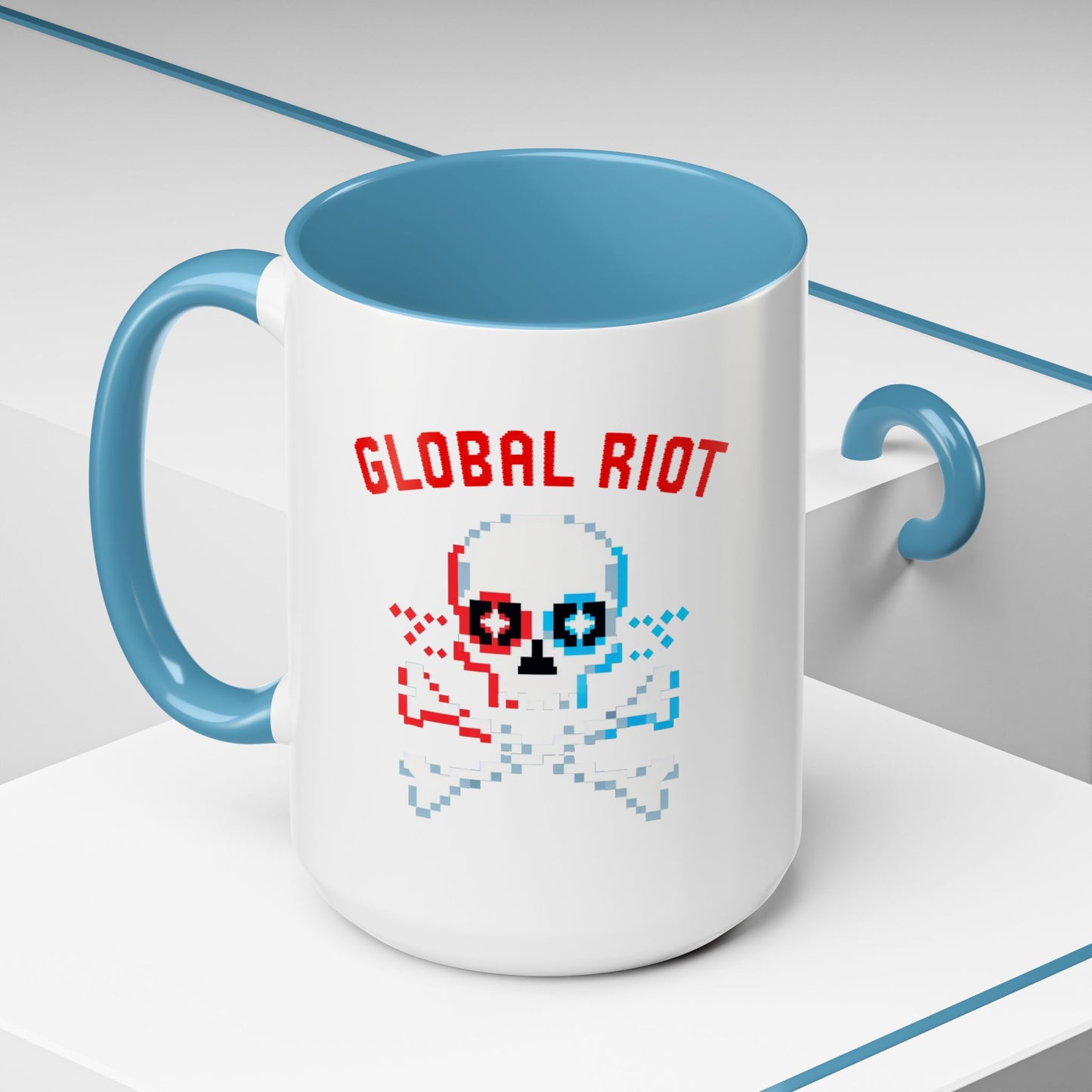Taza de café con acento de Global Riot (325 ml y 433 ml)