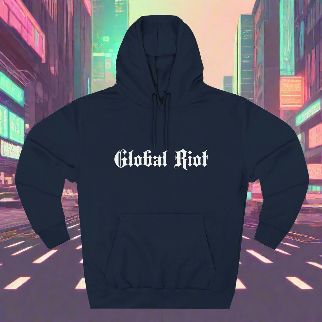 Global Riot Unisex Three-Panel Fleece Hoodie
