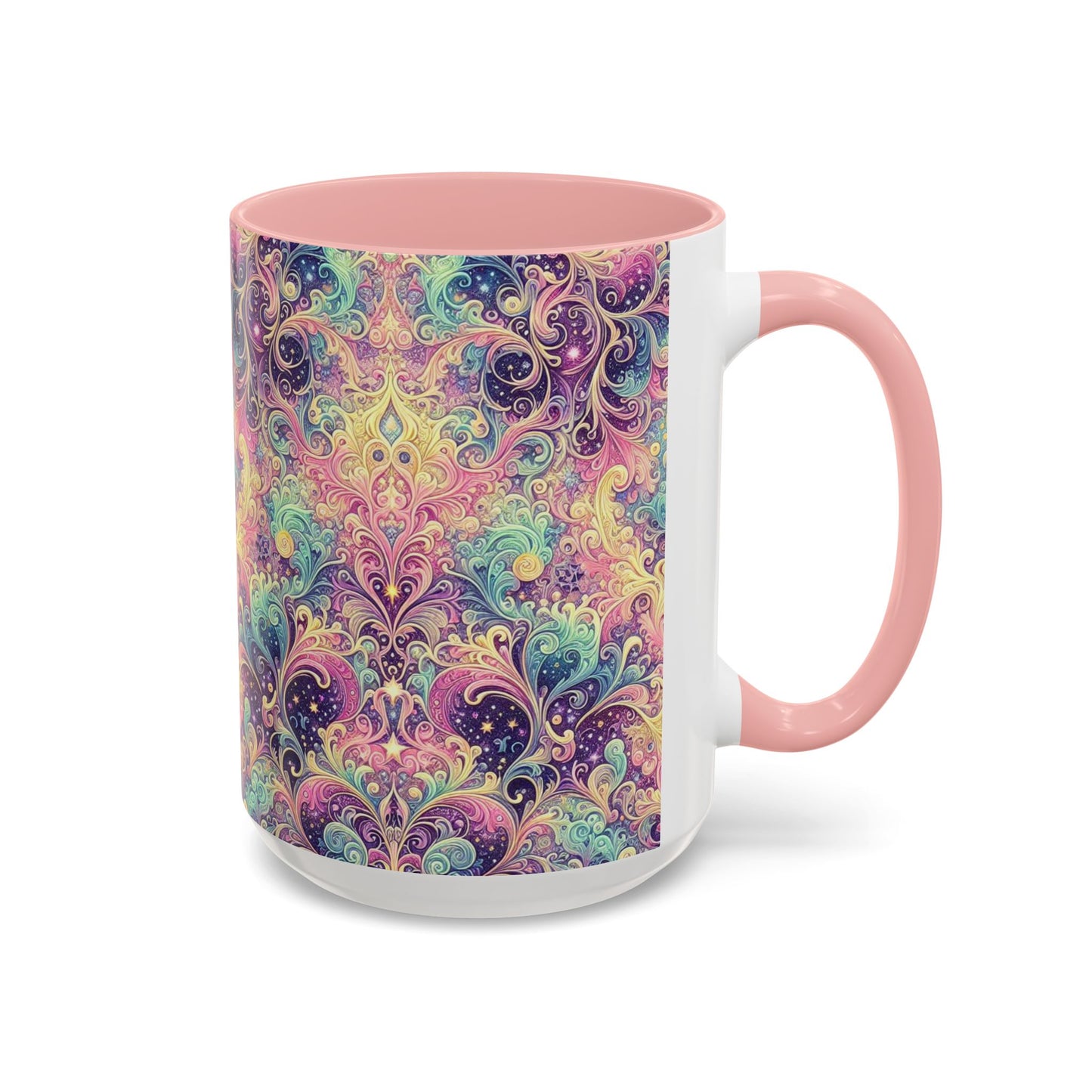 Taza de café con psicodelia pastel (325 y 430 ml)