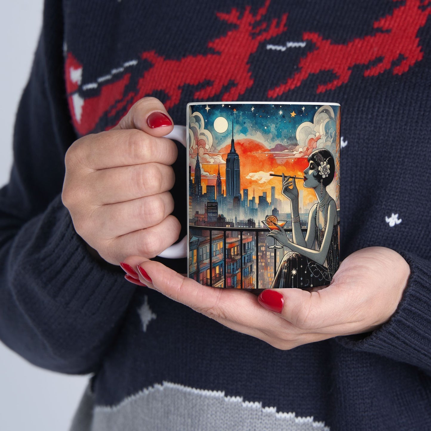 Fire Escapism Ceramic Mug, (11oz, 15oz)
