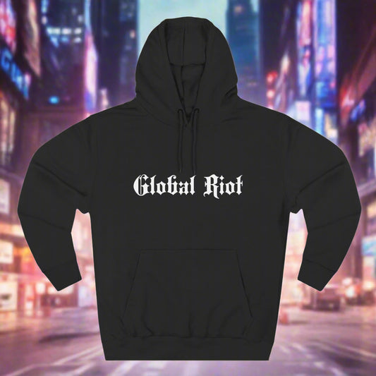 Global Riot Unisex Three-Panel Fleece Hoodie