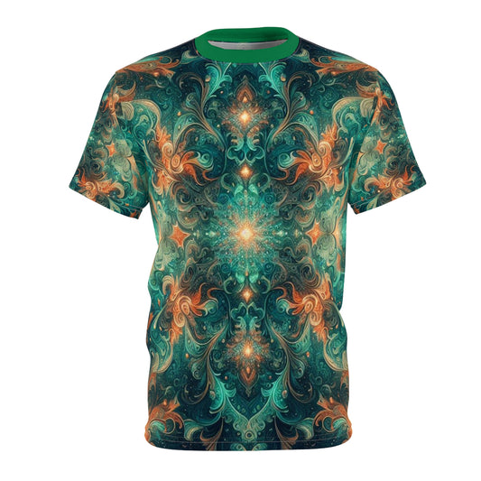 Emerald Labyrinth Unisex Cut & Sew Tee (AOP)