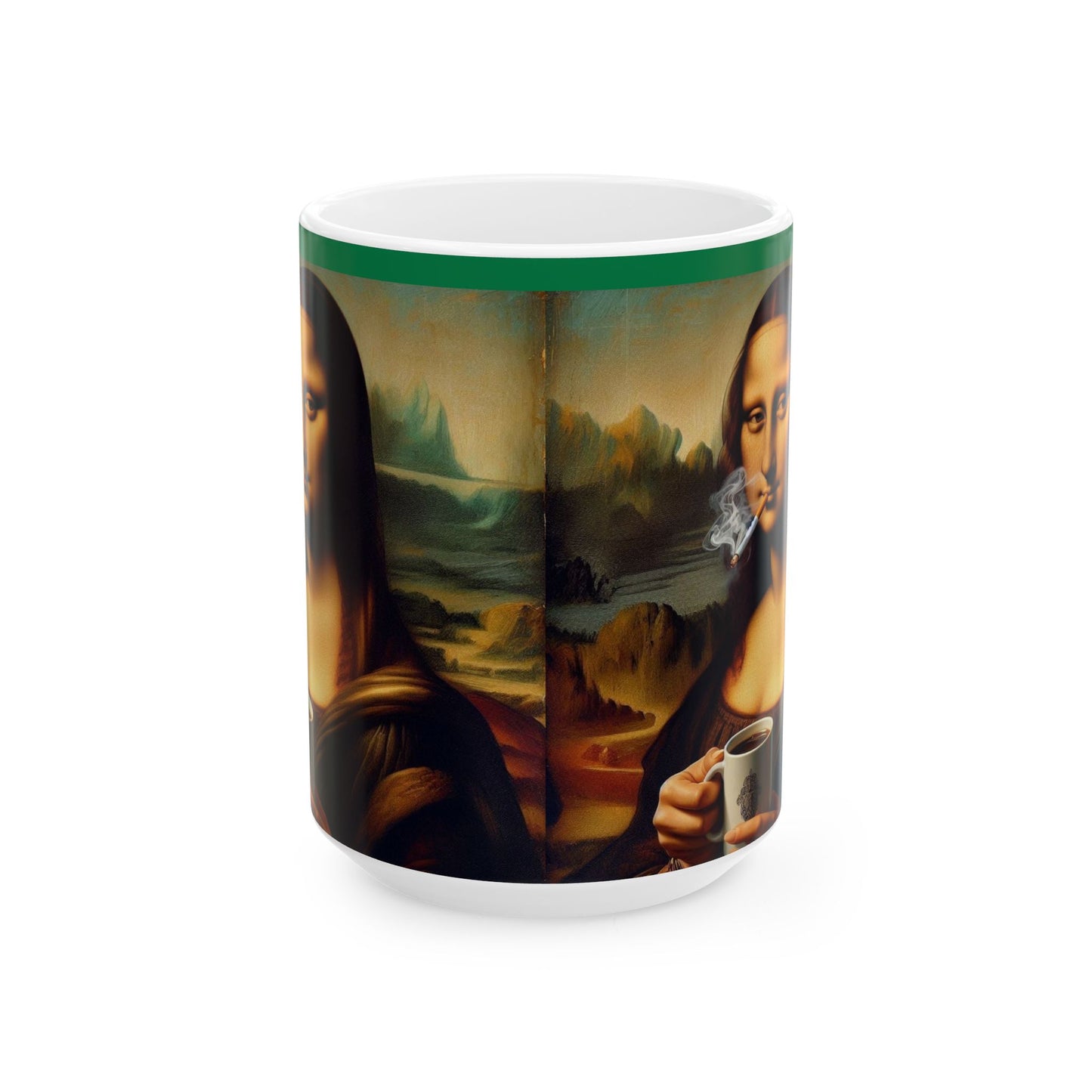 Taza de cerámica Smoking Mona (325 ml y 400 ml) 
