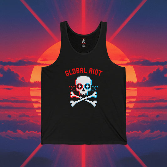Global Riot Skull Unisex Tank Top